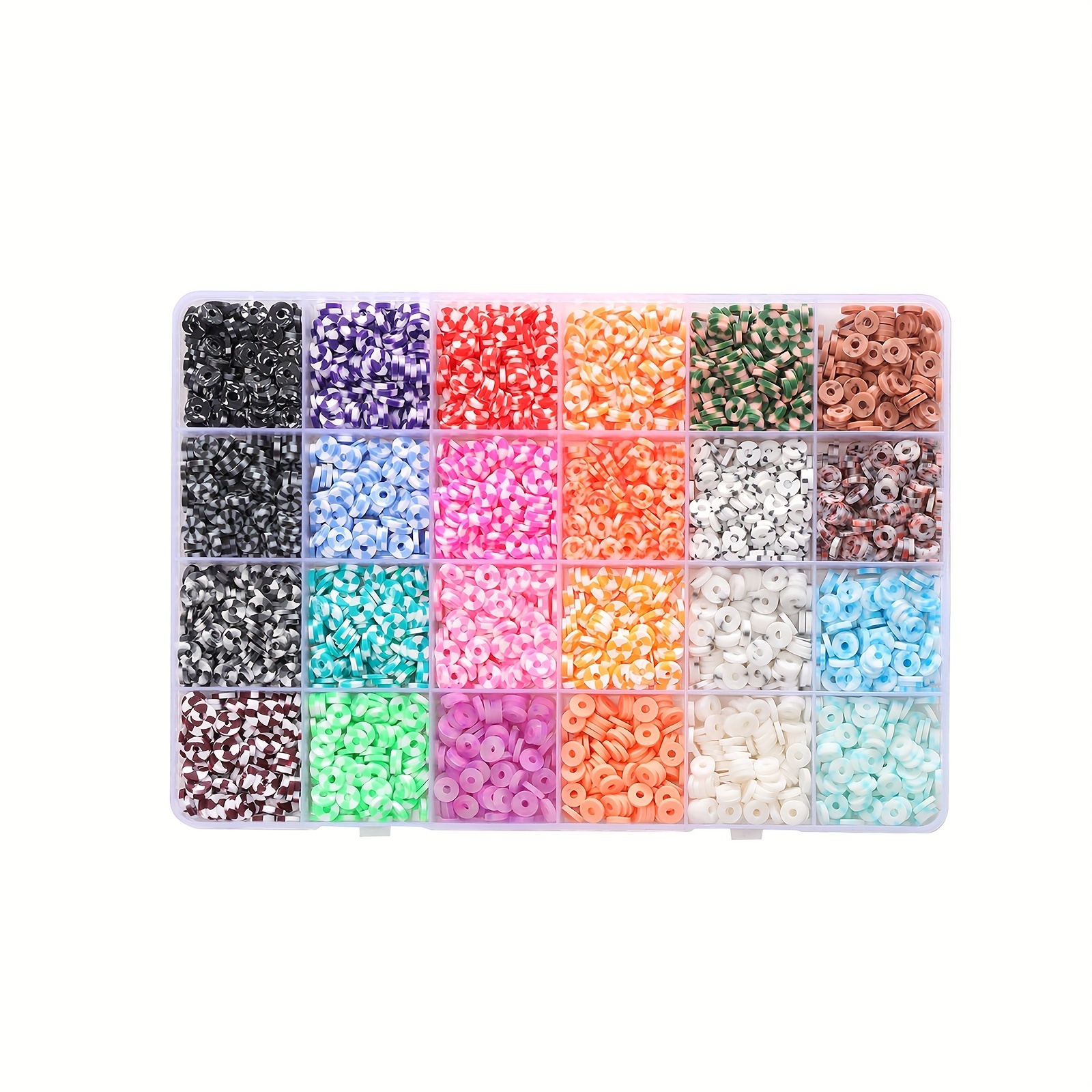 3600pcs/box 6mm Clay Bracelet Beads For Jewelry Making Kit,flat