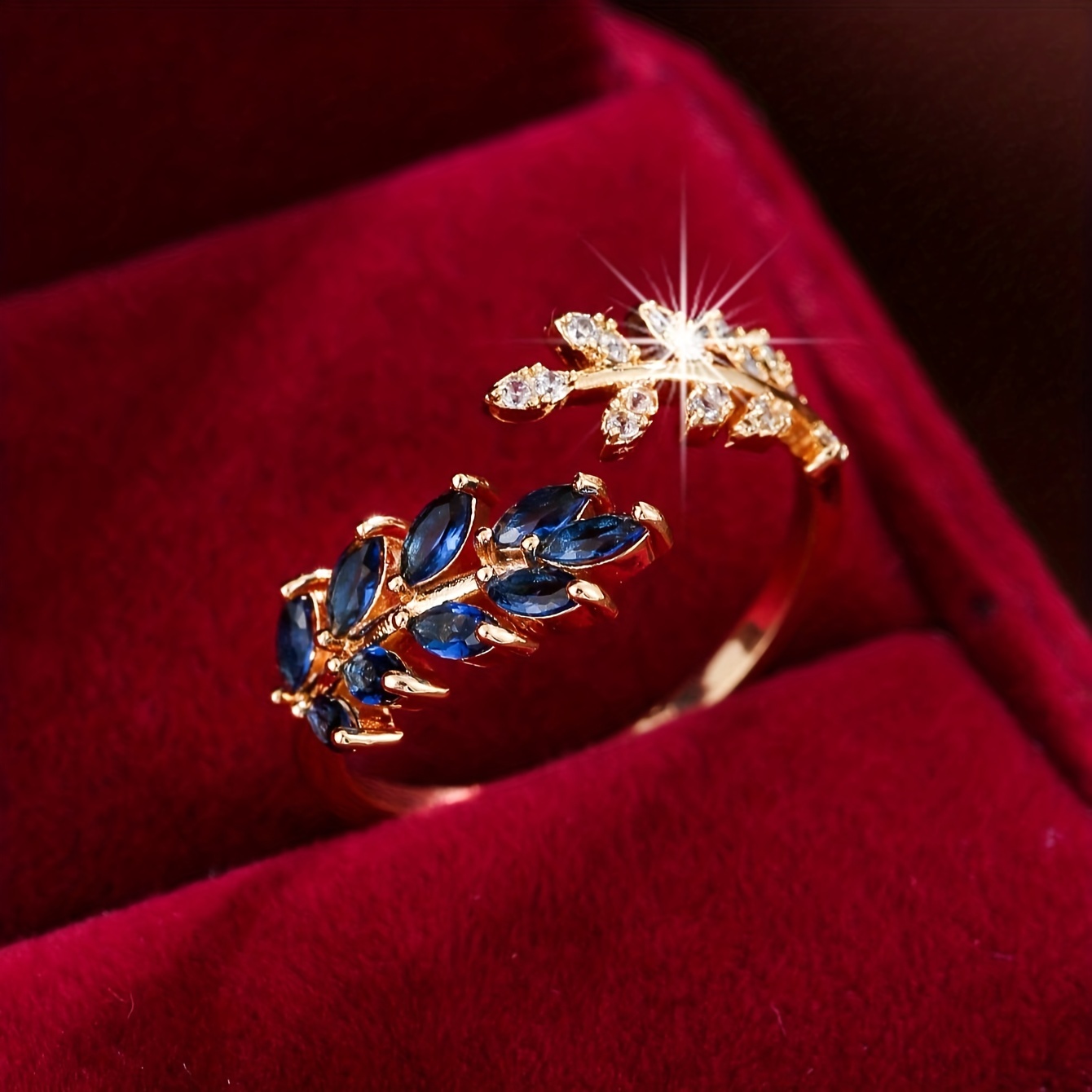 European And American Stylish Luxury Versatile Marquise Zirconia Ring