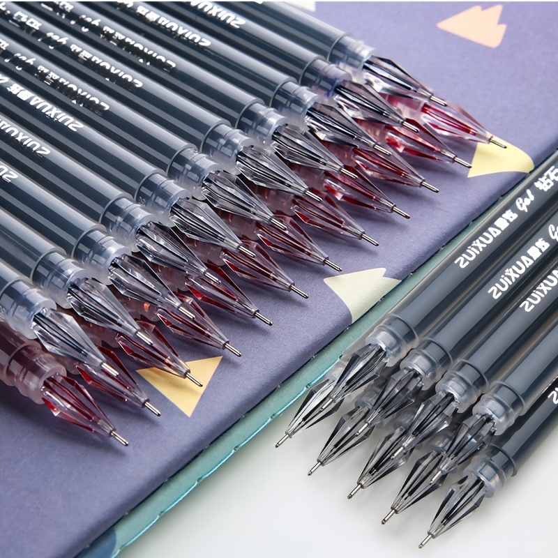 6pcs Purple Tulip Erasable Gel Pens Kawaii Gel Pens With Erasers Korean  Stationery Students Girl Gift School Office Supplies