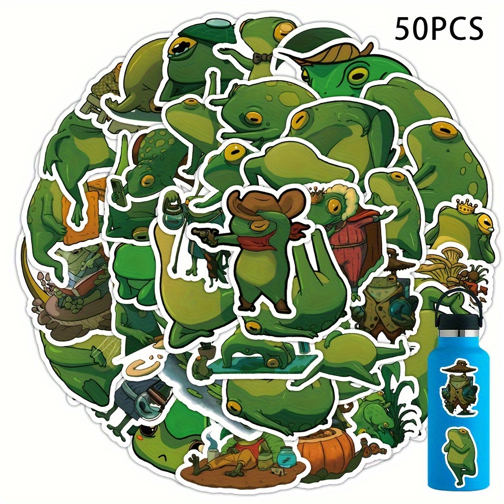 Frog Stickers, 50 PCS