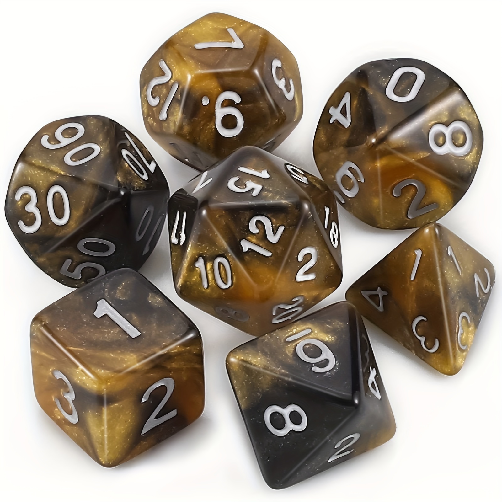 Multi sided 7 die Dice Set Game Dice Trpg Dnd Accessories - Temu