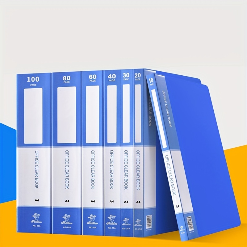 1pc Classeur de documents A4 de 40 pages Classeur de - Temu France