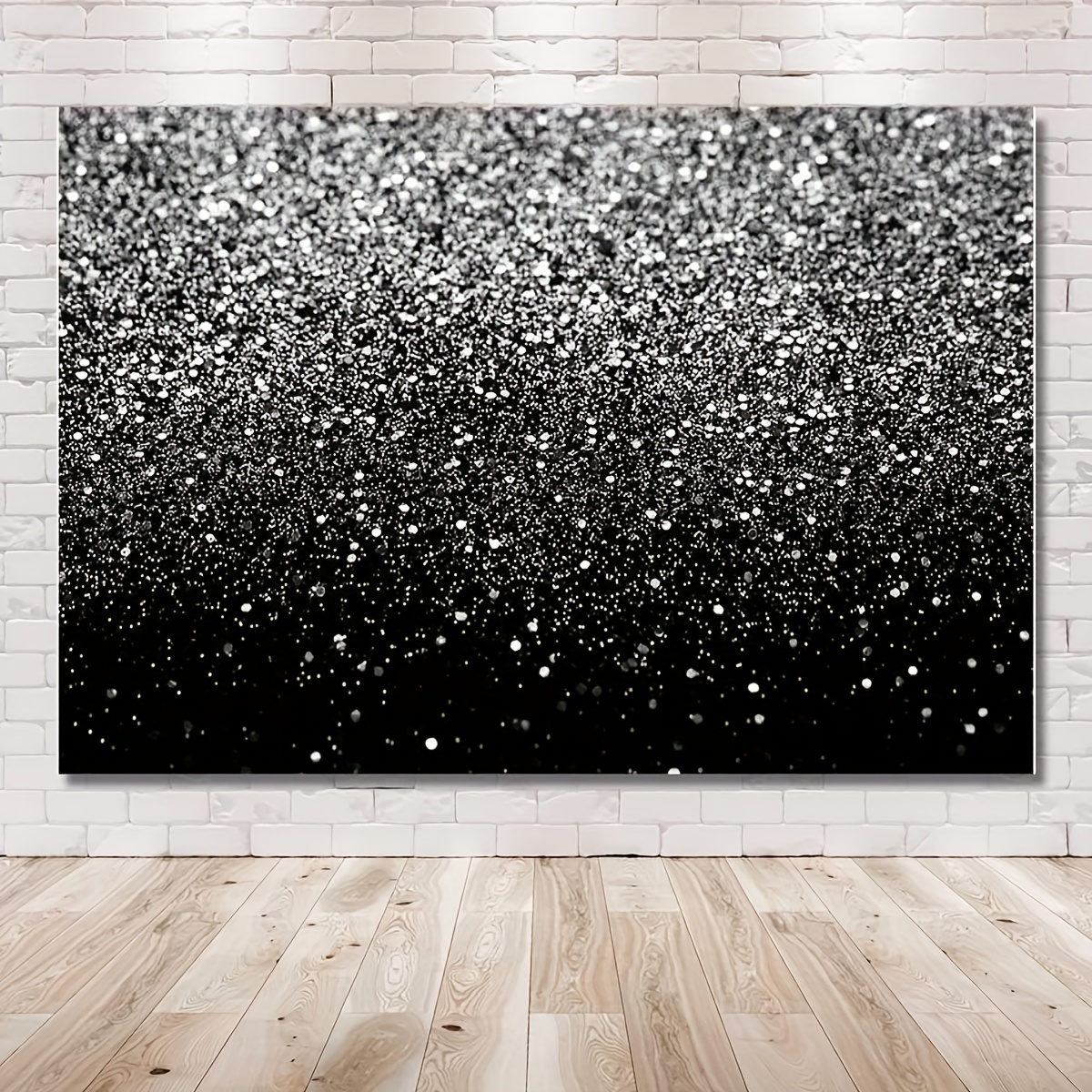 Black glitter sparkle texture background, abstract decoration and