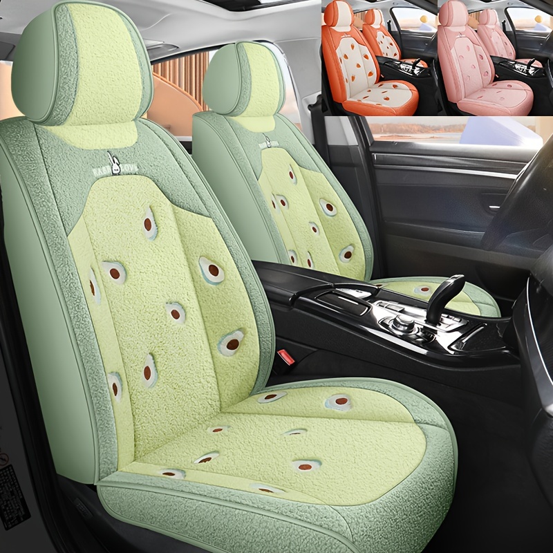 1pc Cartoon Pattern Car Seat Cushion, Four Seasons General Thick Chair  Cushion, Fruit Shaped Breathable Cushion For Driving Learning, Comfortable  & Heighten