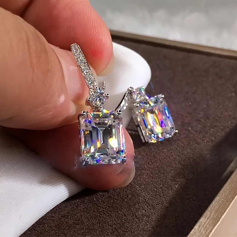2 Pairs High End Zirconia Earrings Set