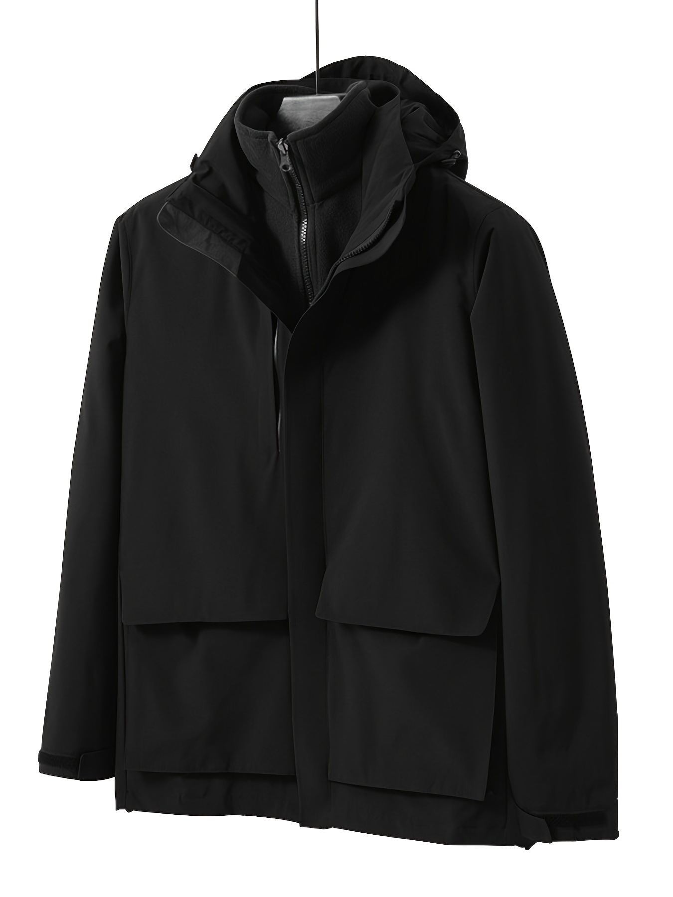 Mens Outdoor Jacket Waterproof Windproof Rain Coat For Winter Cold
