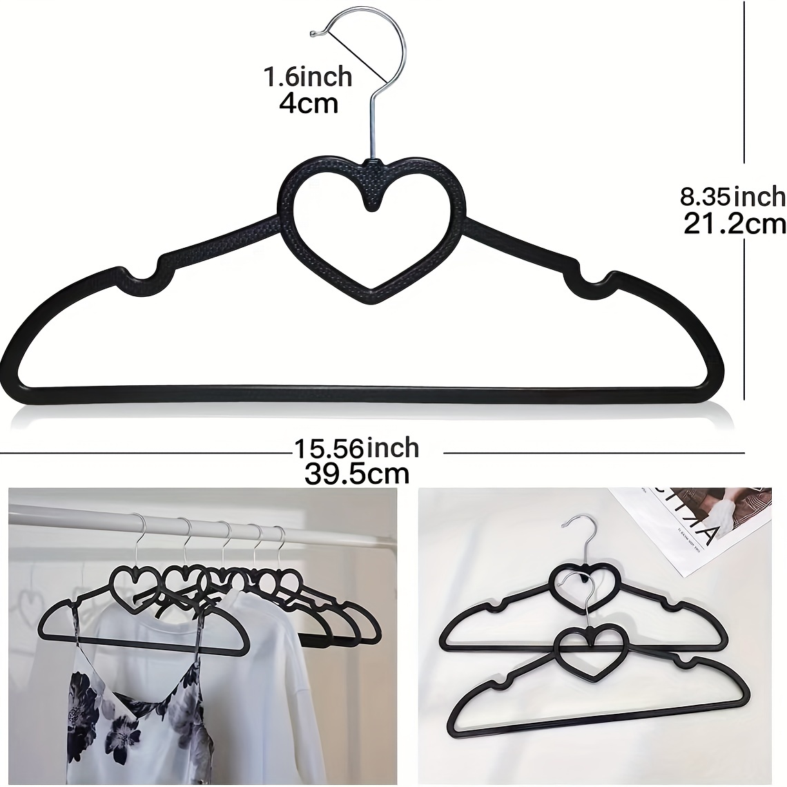 HOUSE DAY Clothes Hangers 60 Pack, Heavy Duty Plastic Hangers, Sturdy and  Durable Dress Hangers Shirt Hangers, Adult Hangers with Hooks, Plastic Coat