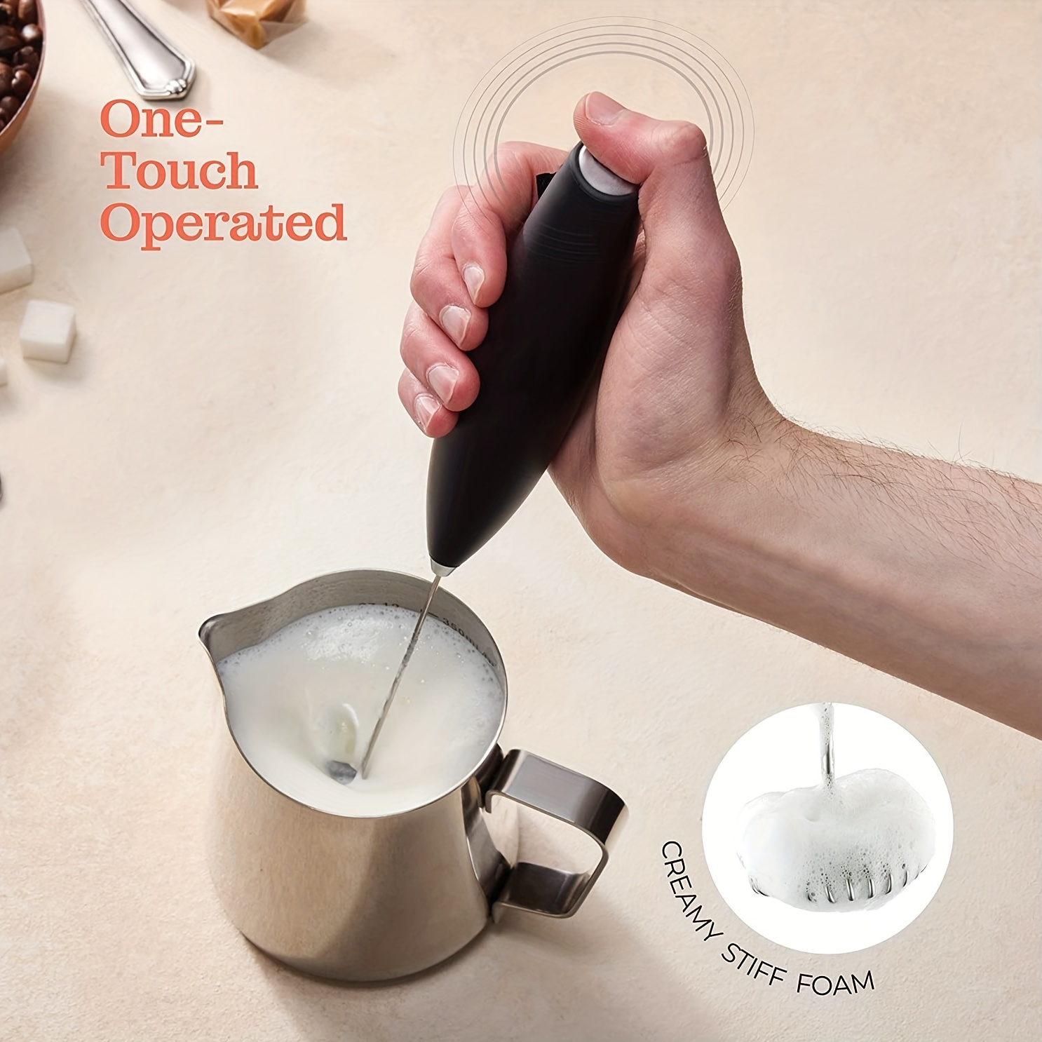 Make Delicious Frothy Coffee In Seconds With This Portable - Temu