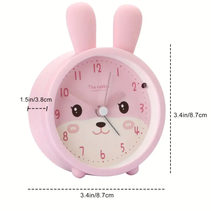 .com: JIEKEME Decorative Wall Clock Hello Kitty with Rabbit Silent  Non-Ticking Digital Clock Battery Operated Round Easy to Read  Home/Office/School Clock : Home & Kitchen
