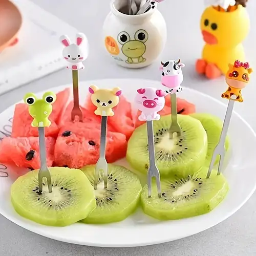 8pcs Forchette Frutta A Forma Animale Bambini Creativi - Temu Italy
