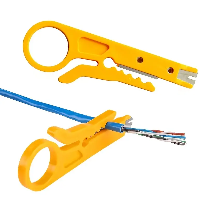 1 2pcs wire stripper knife crimper plie mini portable electrician cable stripping wire cutter multitool repair tool accessories 0