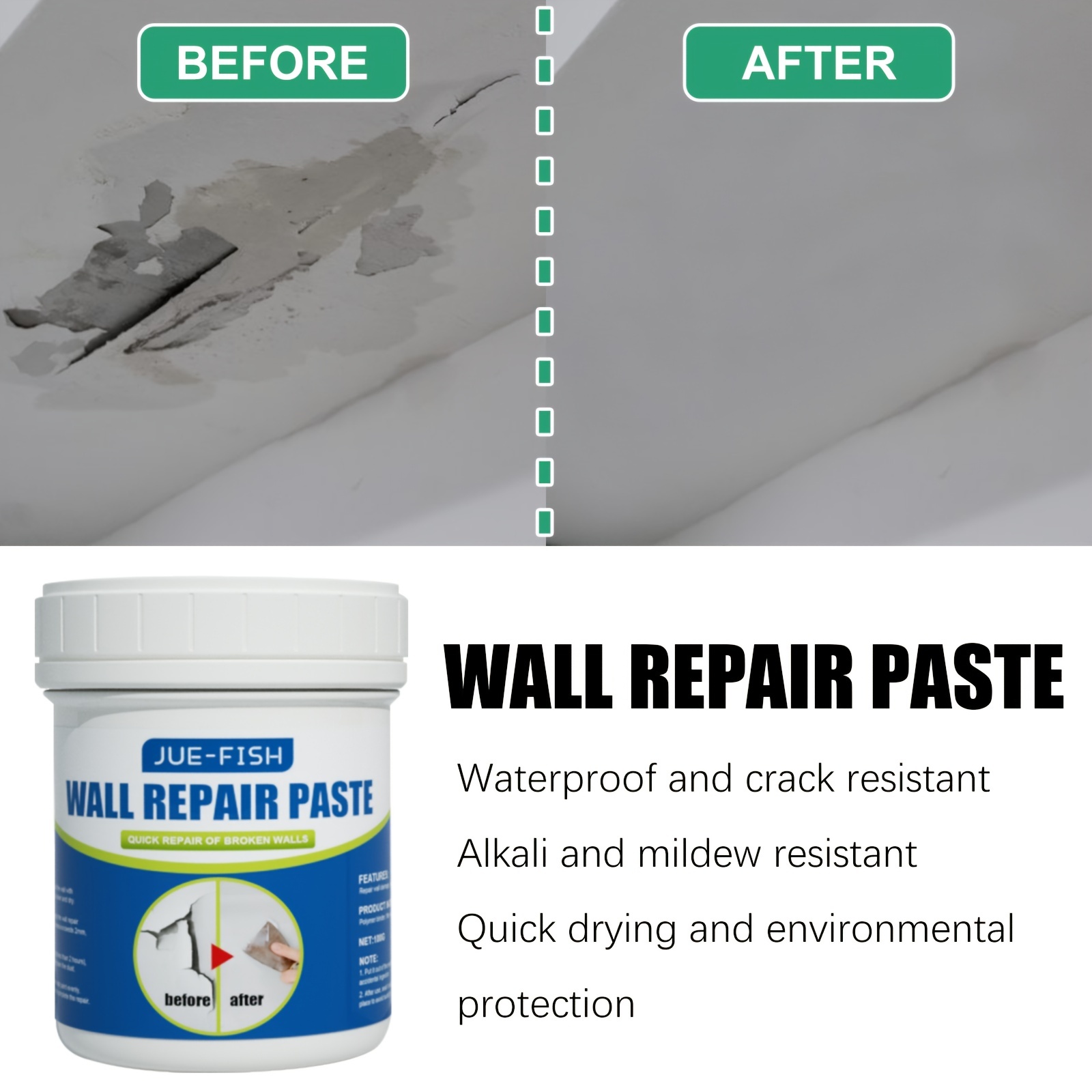 Wall Repair Paste Crack Repair Paste Tile Glue - Temu