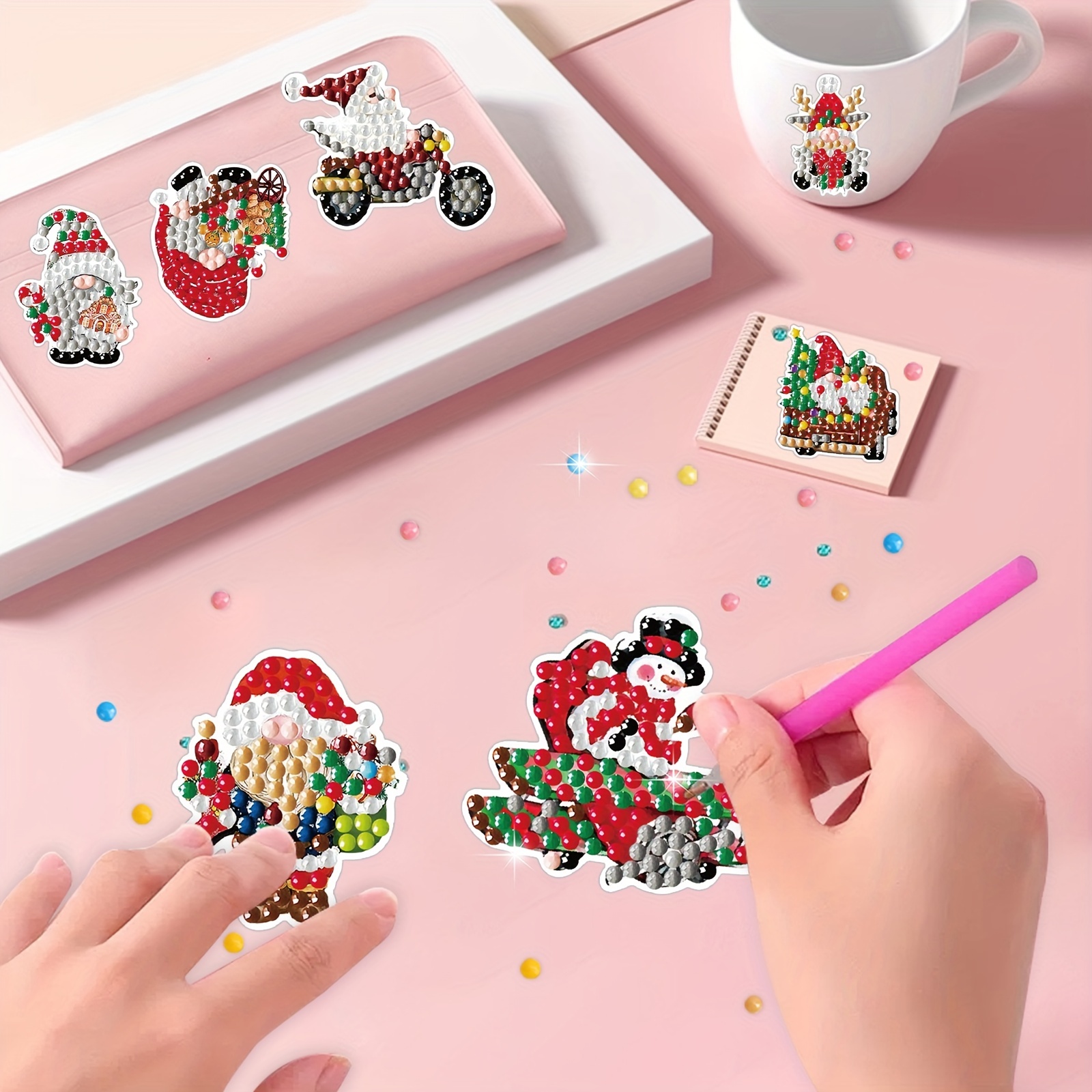 Chritmas Theme Diamond Decals Diamond Painting Kits Diamond Temu