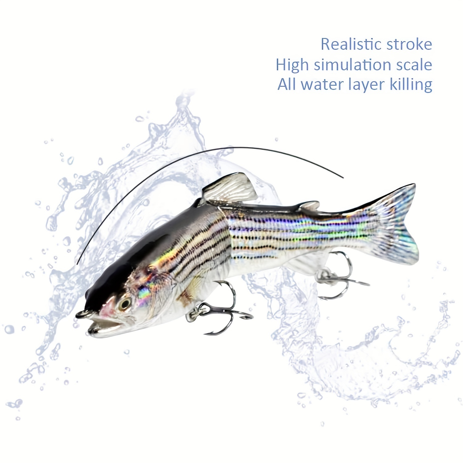 Artificial Fishing Lure Glide Bait Artificial Swimbait Hooks - Temu