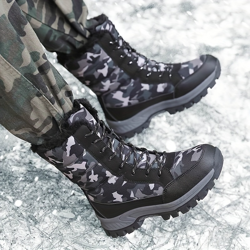 Tomitany Outdoor Hunting Boot Camouflage Winter Snow Boots