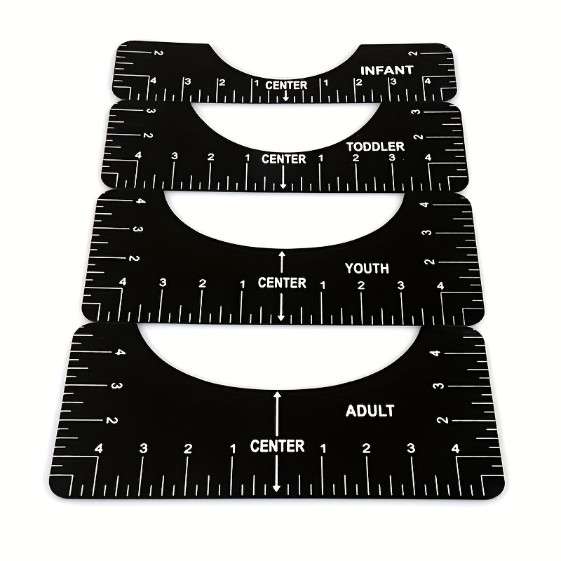  Left Chest Logo Placement Tool for Heat Press, Acrylic T Shirt  Ruler for Adult Size : Arts, Crafts & Sewing
