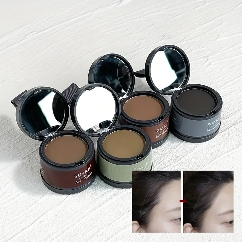 hairline contouring powder covering hair repairing powder shadow filling forehead hairline replacement powder makeup tools details 1