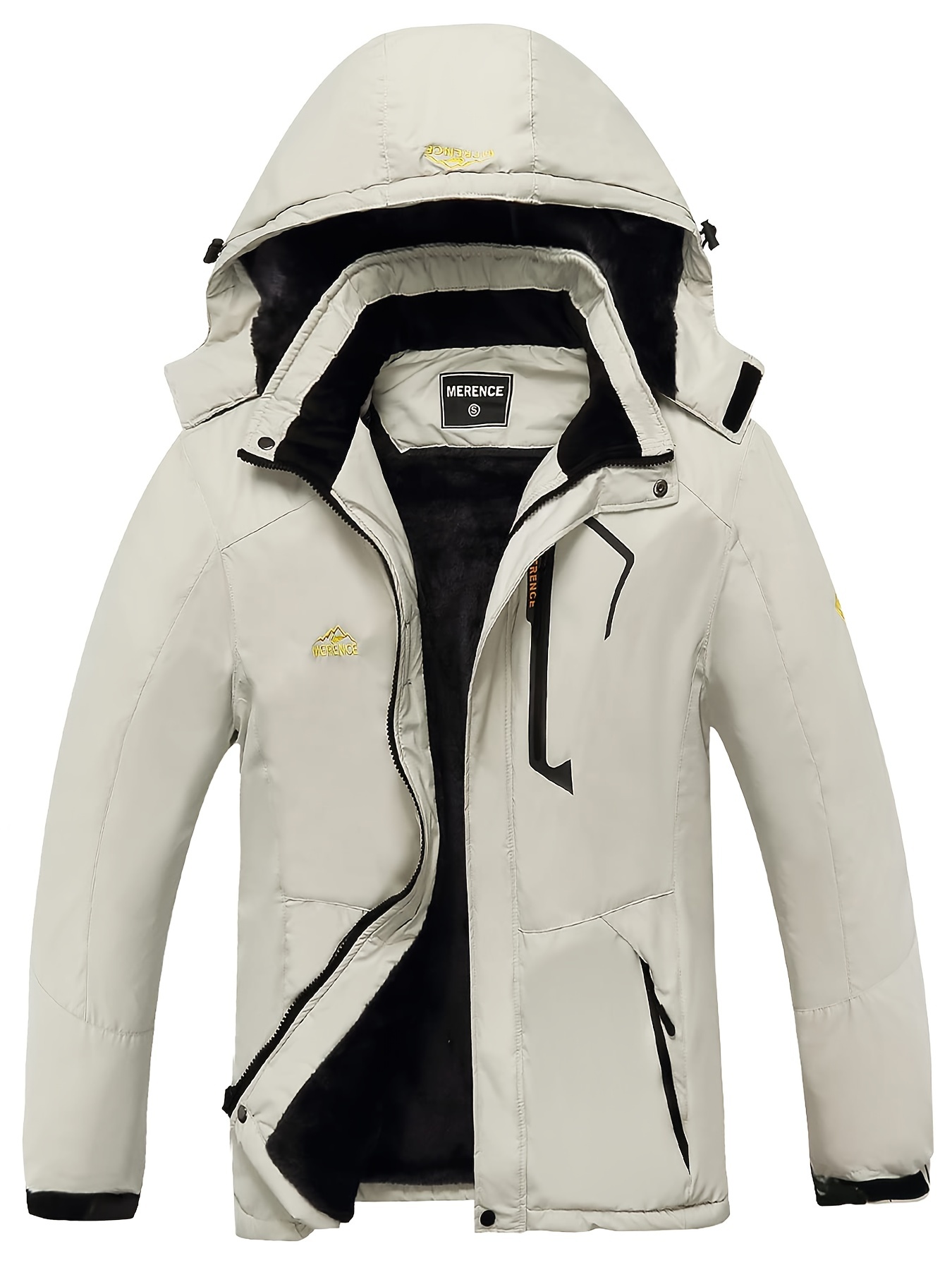 Wantdo Chaqueta de snowboard impermeable para hombre, resistente al viento,  chaqueta de esquí de invierno, abrigo de nieve cálido de forro polar
