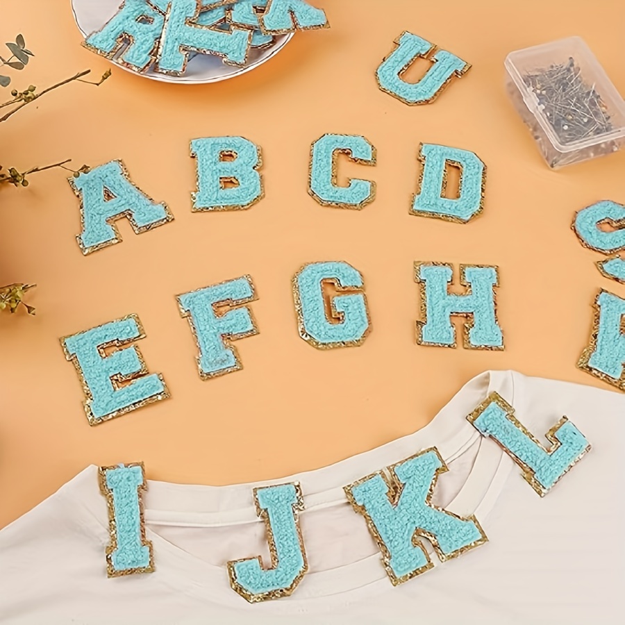 Self Adhesive Chenille Letter Patches Glitter Chenille - Temu