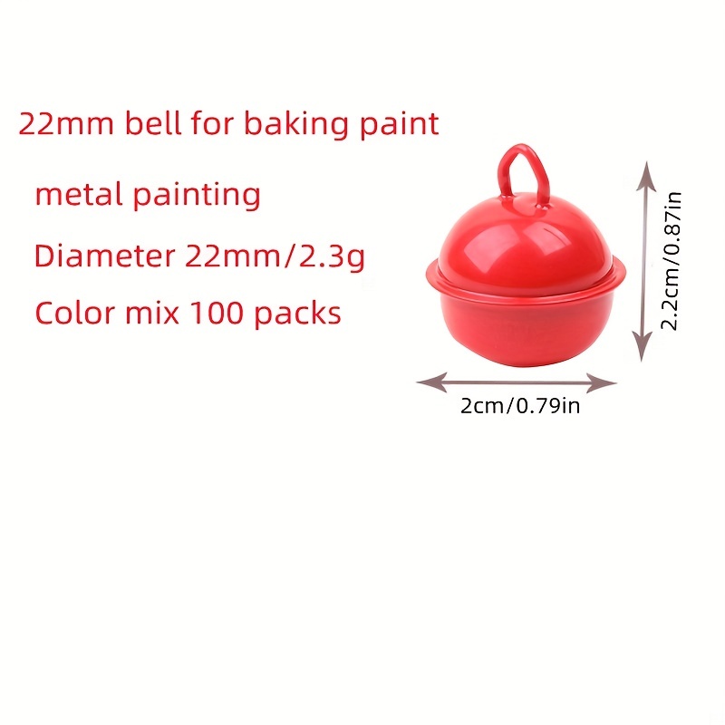 In A Variety Of Colors Jingle Bells Metal Round Bells Craft - Temu