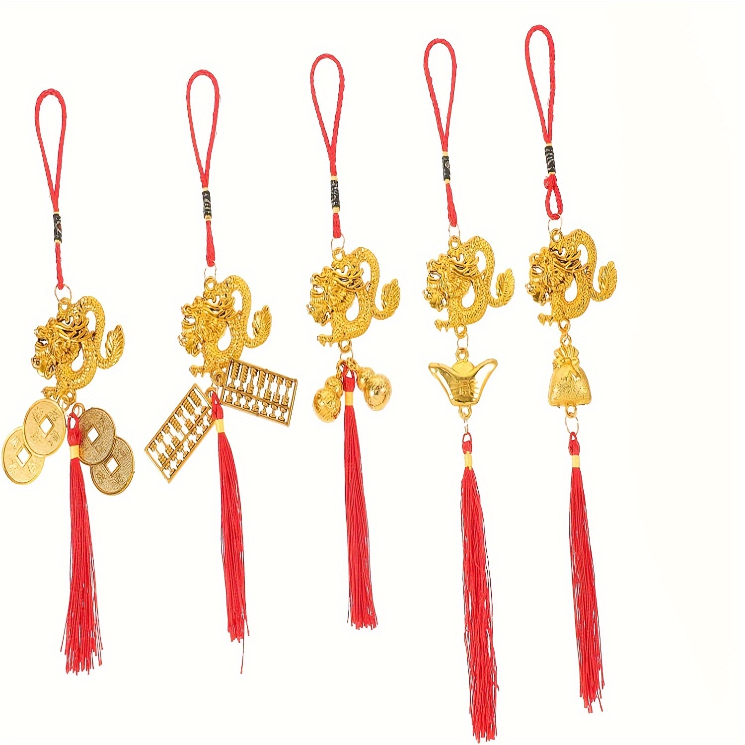1 Pz 2024 Capodanno Drago D'Oro Decor Ciondolo Cinese Piccolo Drago  Ornamento Di Capodanno Ornamenti Del Festival Di Primavera - Temu Italy