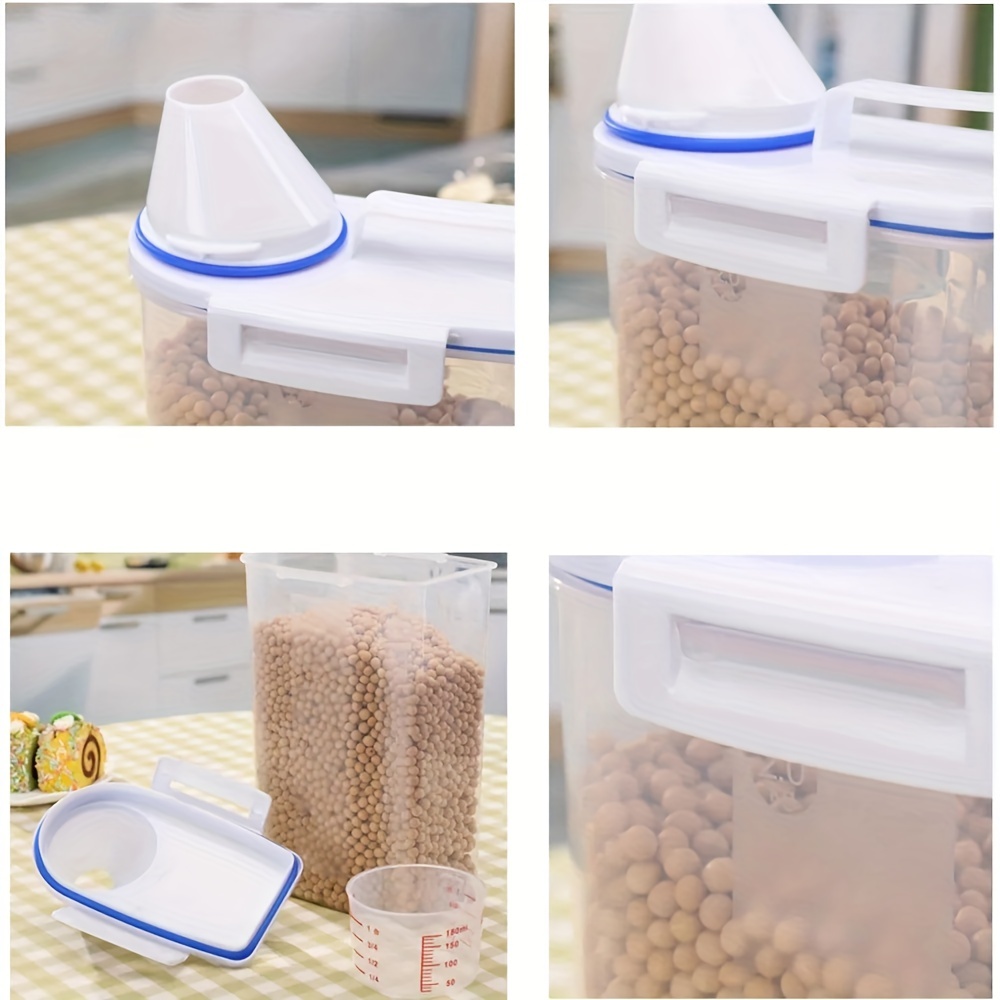Transparent Plastic Rice Storage Container - Sealed Jars For
