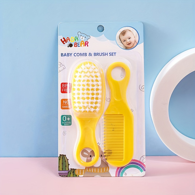 Regalo personalizado para niñas – Juego de cepillo y peine para bebé,  adecuado para edades de 0 a 3 años, regalo para bebés recién nacidos,  inicial