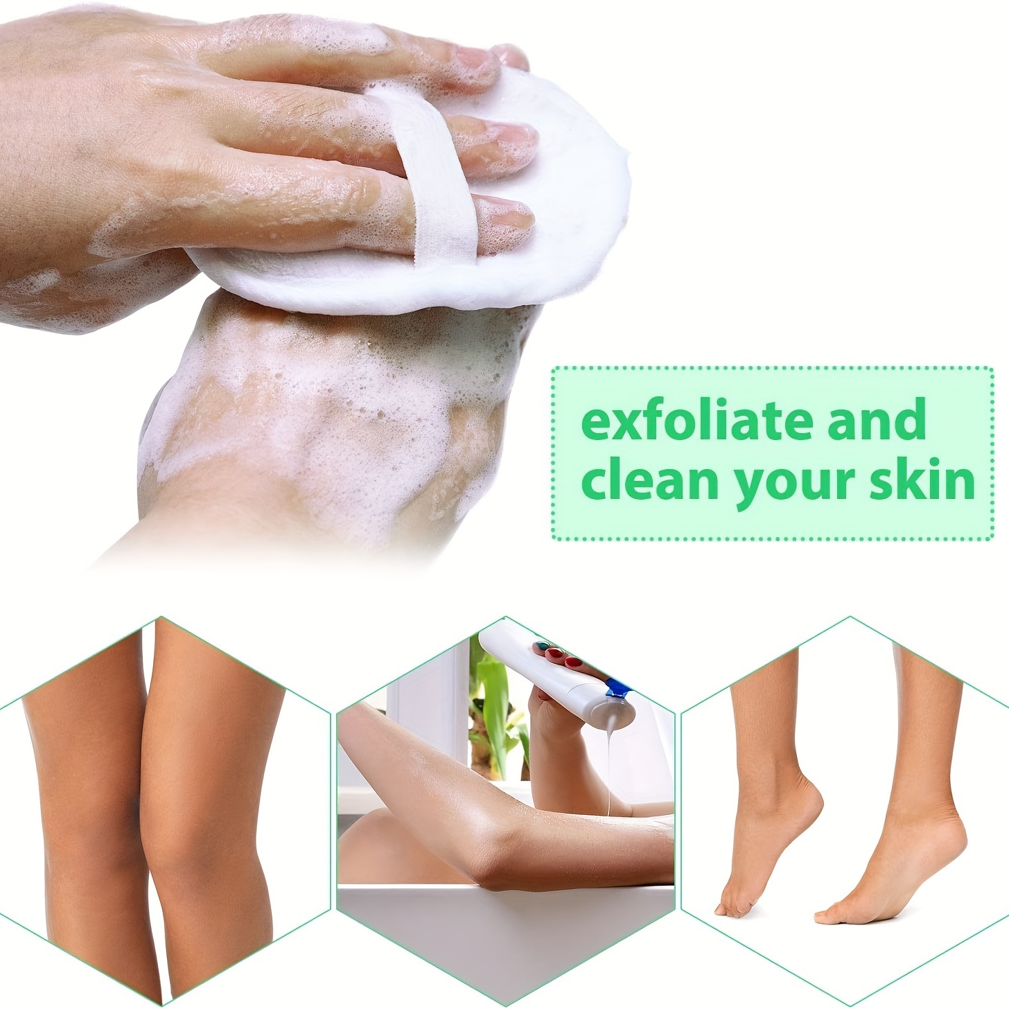 12Pcs Exfoliating Loofah Face Brush Cleanser & Massager Mini Round Bath Sponge
