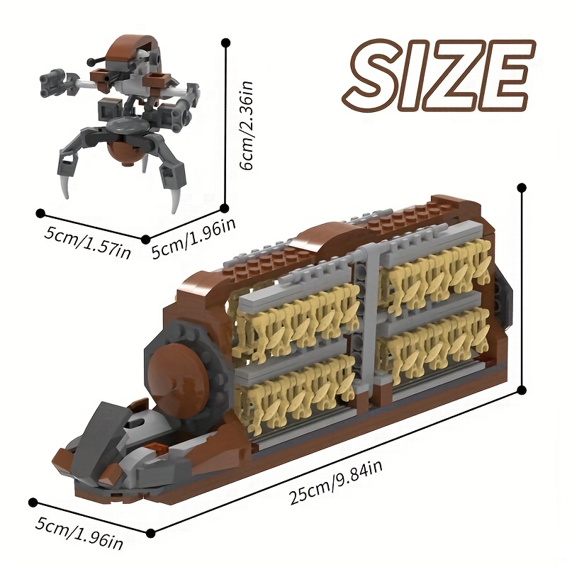 Battle Soldier Army Clanker Row Attack Craft Building Kit With 2