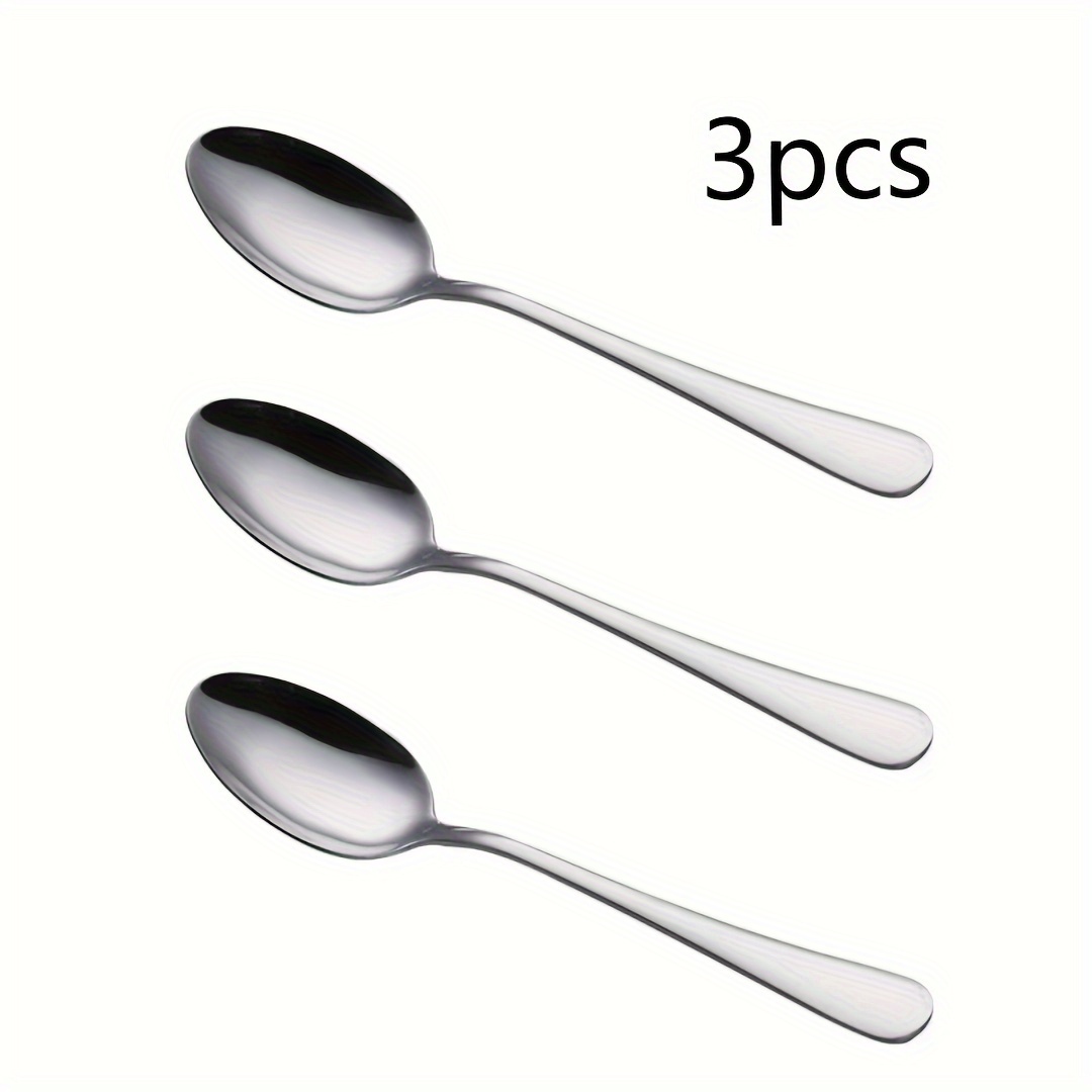 KITCHEN DIVA 12 Piece Stainless Steel Tea Spoons Set, 7 Length, Durable  & Shiny, Ideal for Daily Use, Tea Service, Hosting