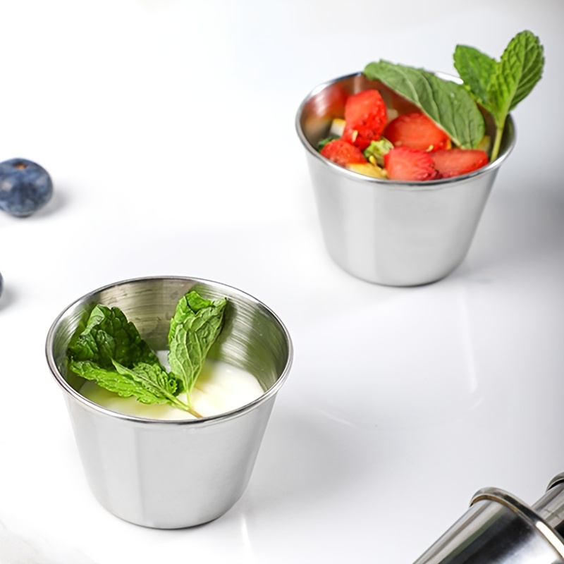 Sauce Cup Stainless Steel Sauce Dish Food Sauce Container - Temu