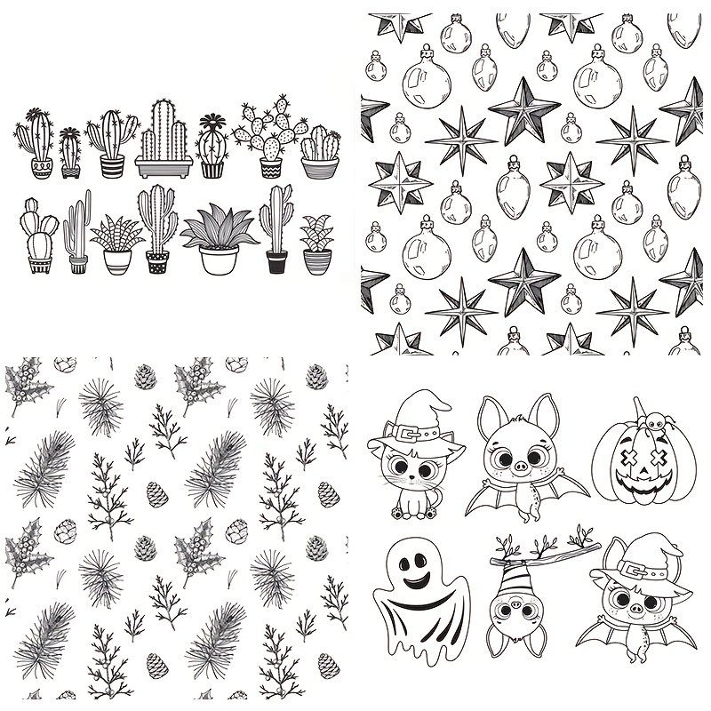 Cute Cacti Clear Stamps