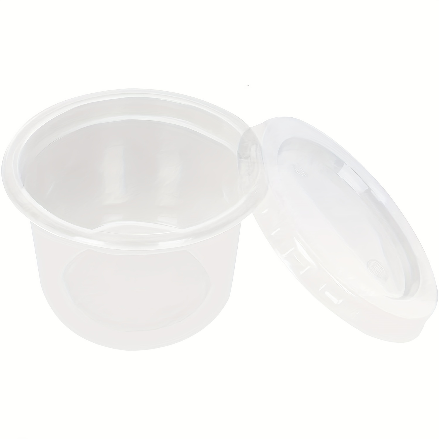 

4.8oz/140ml Disposable Plastic Portion Cups With Lids, Clear Portion Container For Food And Beverages, Souffle Cups, Condiment Cups For Restaurants/bakery/cafe