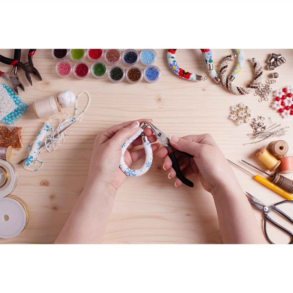 Jewelry Findings Tool, Bracelet Making Kit, Craft Beads