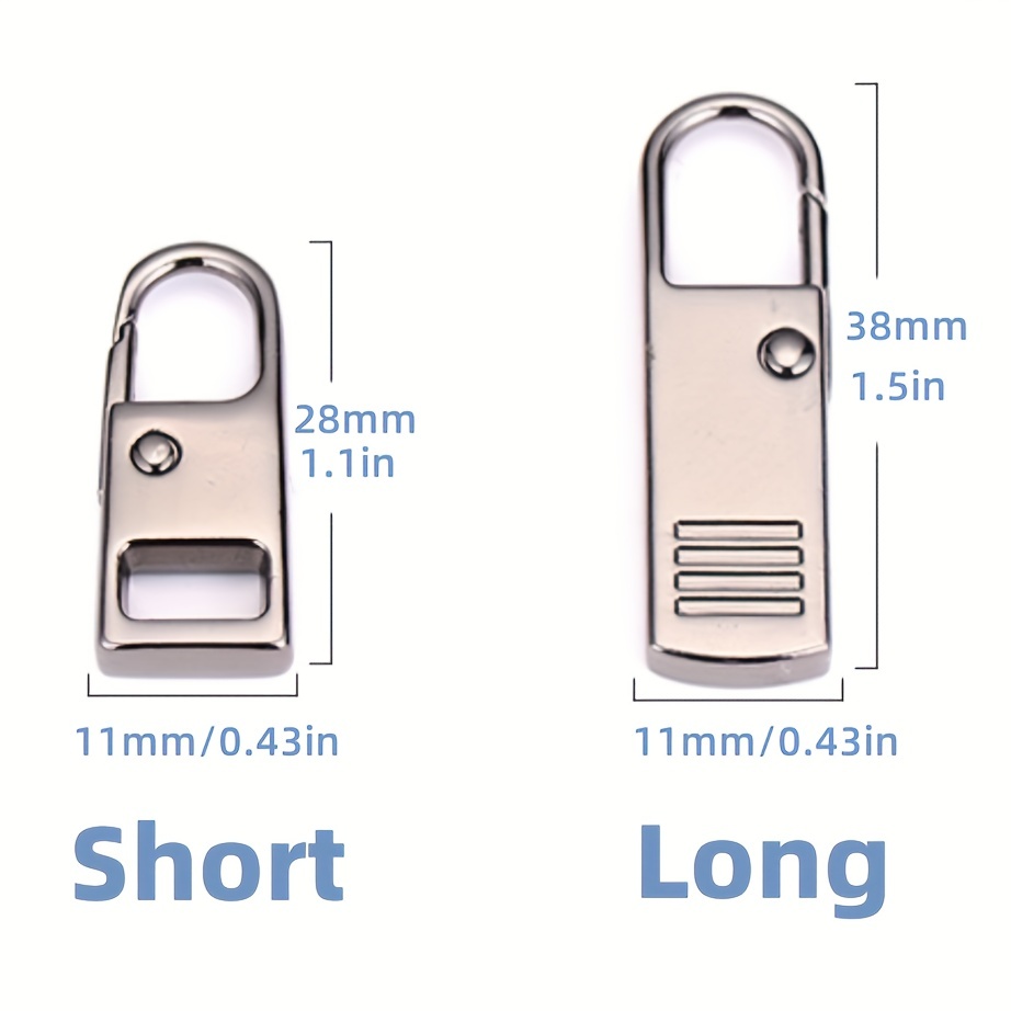 Detachable Pull Tabs Zip Slicer Pulls Metal Pull Locks Repair