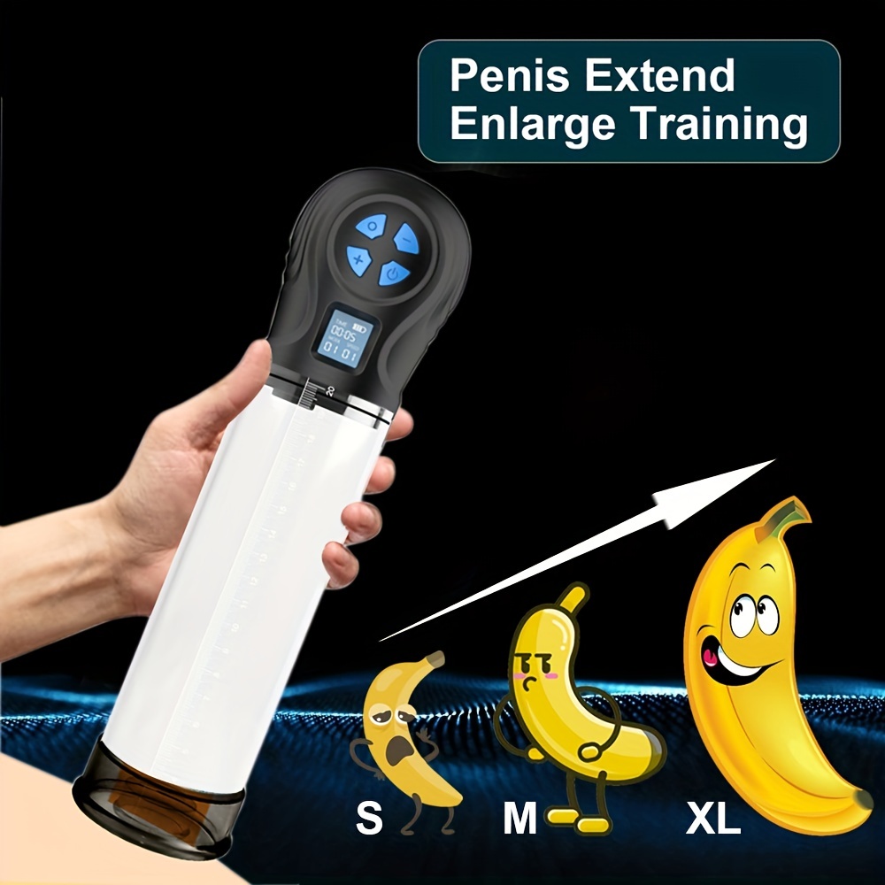 1pc New Electric Penis Pump, Penis Vacuum Pump For Men Instant Erection,  Penis Pumps With LCD Display For Men Enlargement Pump, Male Masturbators For
