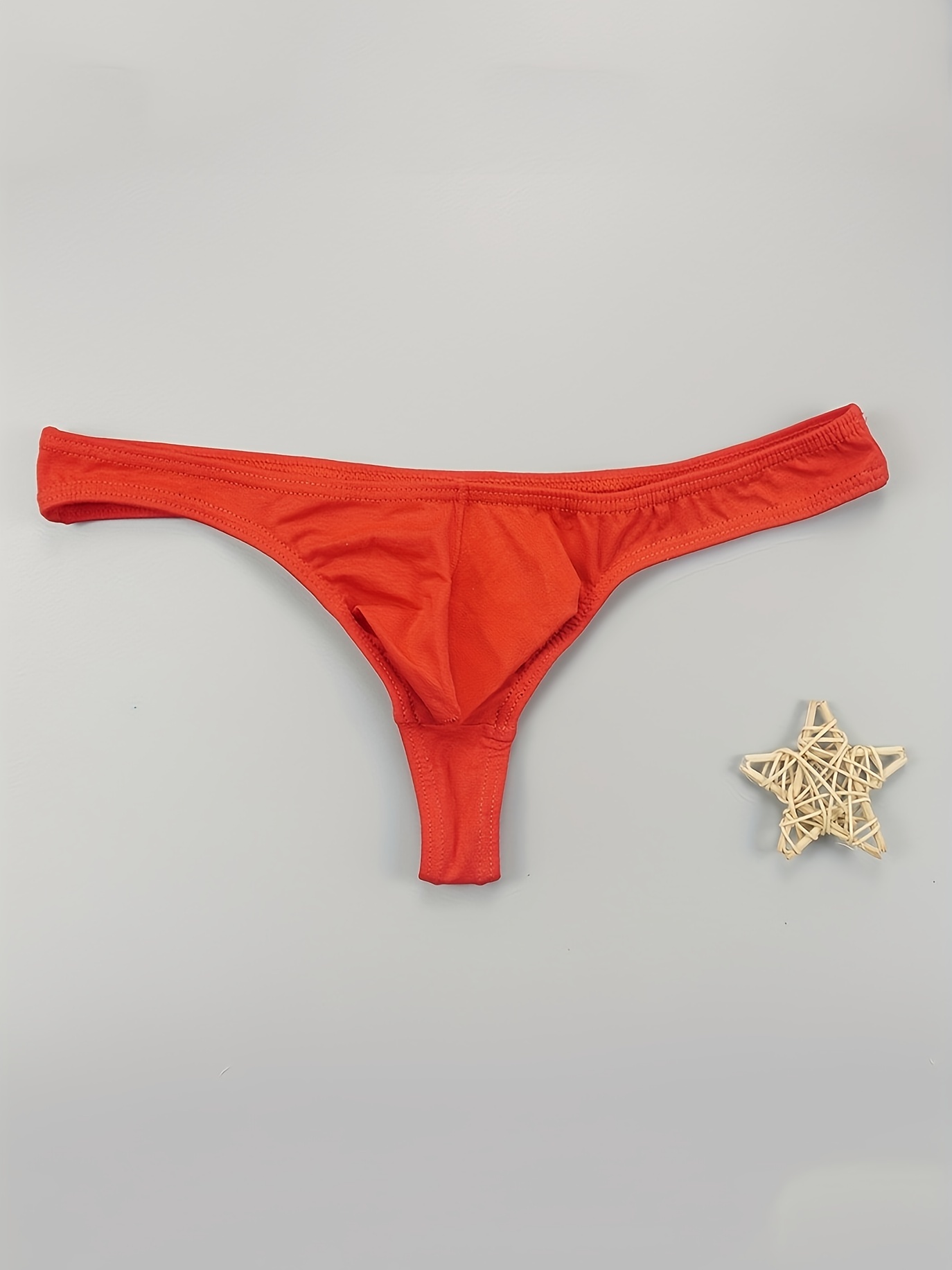 Veeki Underwear Cotton Thongs 3 Pack T Back See Through G-strings Sexy Lace  Breathable Bikini Panties Teens Underwear, Red, S