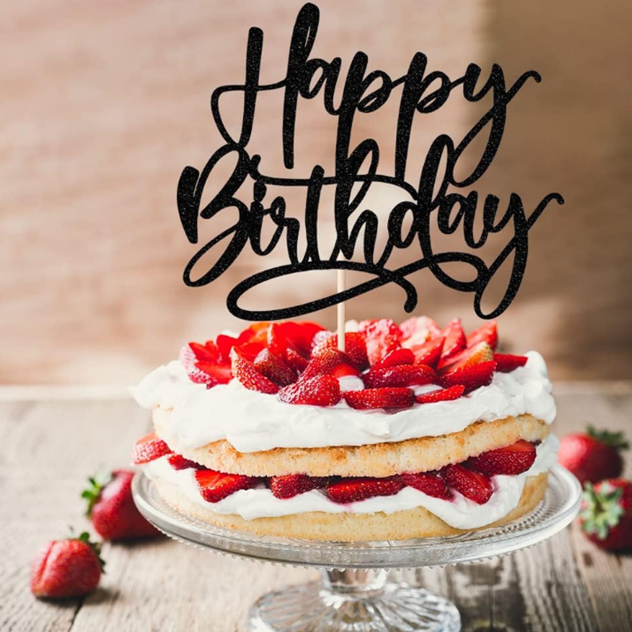 Decoración para tartas de feliz cumpleaños 13, 1 unidad, celebraciones de  cumpleaños, decoración de fiesta, decoración con purpurina (rojo)