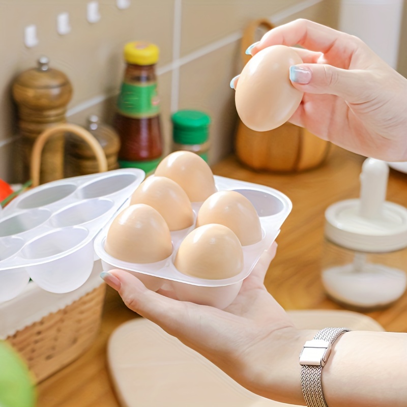 1pc Egg Storage Box 3-tier Anti-fall Shockproof Plastic Eggs Tray  Refrigerator Fresh-keeping Auto