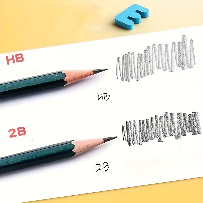 2b/hb Wood Pencils School Student Stationery 2b Hexagonal - Temu
