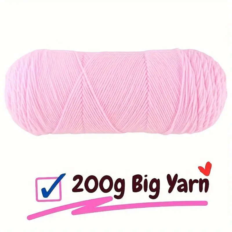 100% Acrylic Yarn Big Roll Knitting Crochet Yarn For - Temu