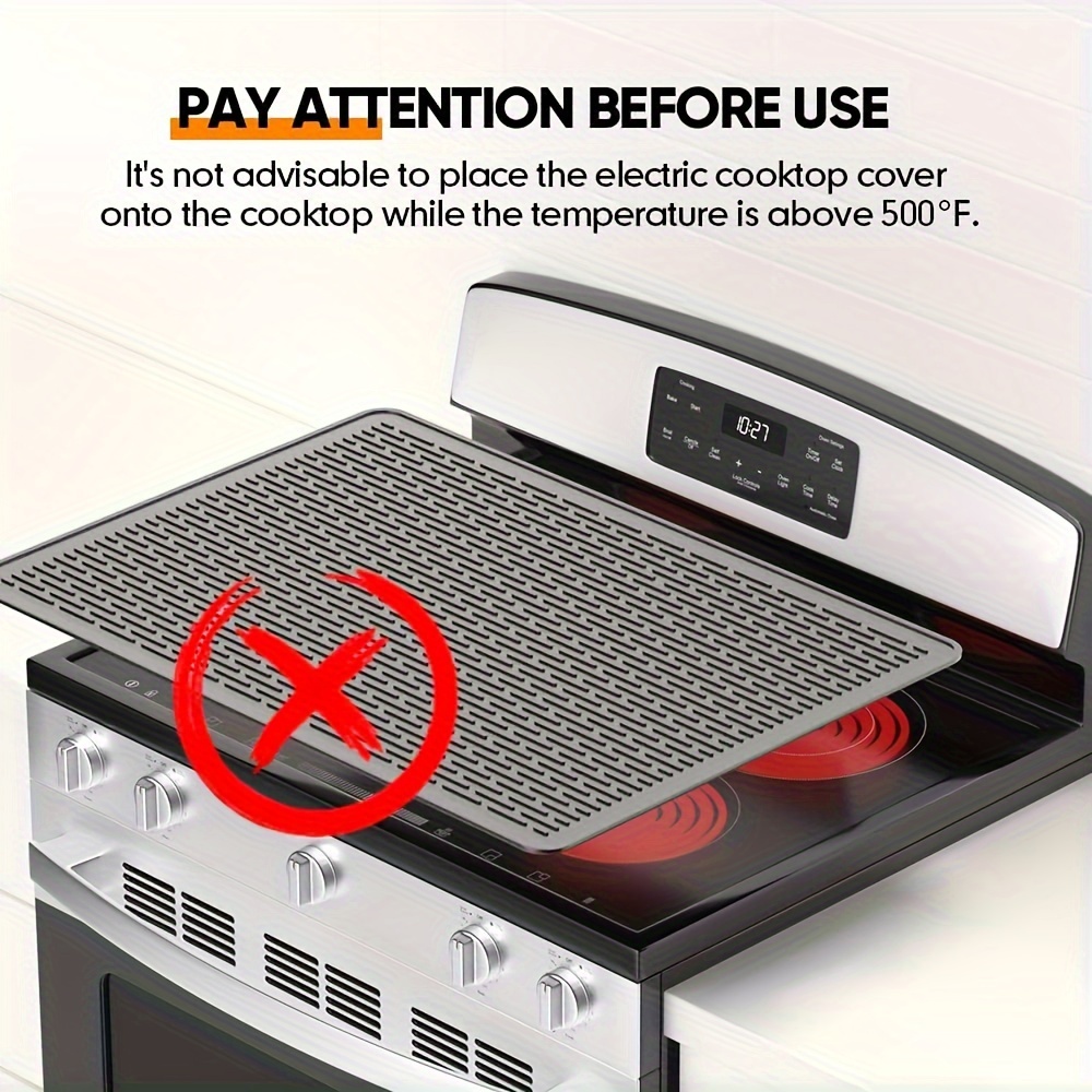 1pc silicone stove top covers for electric stove 28 x 20 stovetop cover stove mat protector extra large silicone dish drying mat xl for kitchen glass top stove cover heat resistant mat