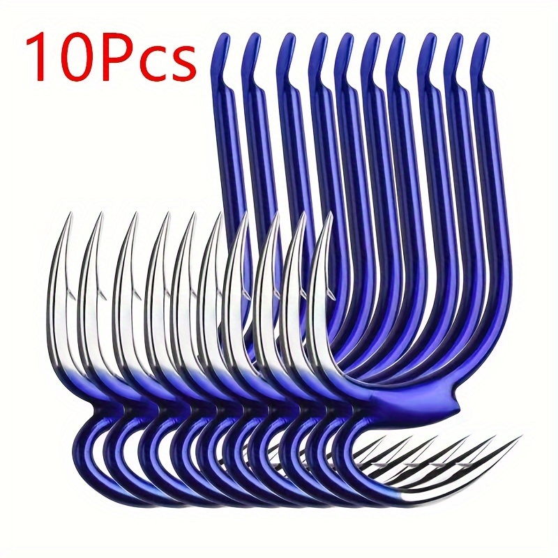 

10pcs Fishing Double Hook, Strong And Durable Fishing Supplies, Creative Design Fish Hook For Big Fish, Freshwater And Seawater Fishing Tackle
