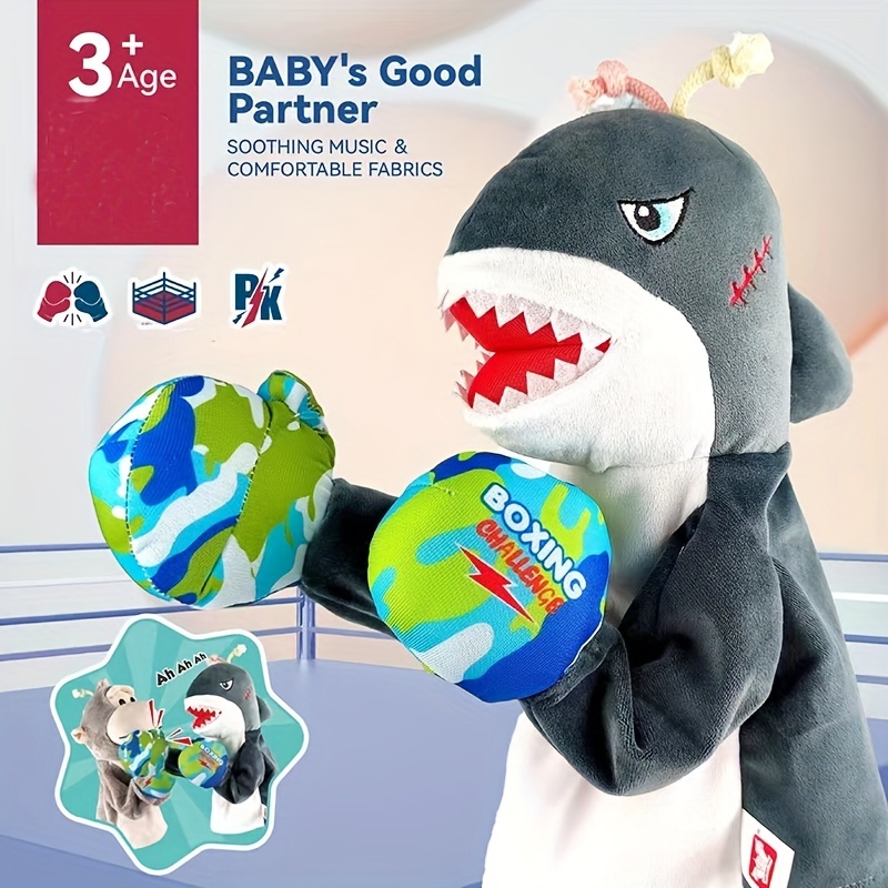 Shark Boxing Plush Toys Double Fighting Dolls