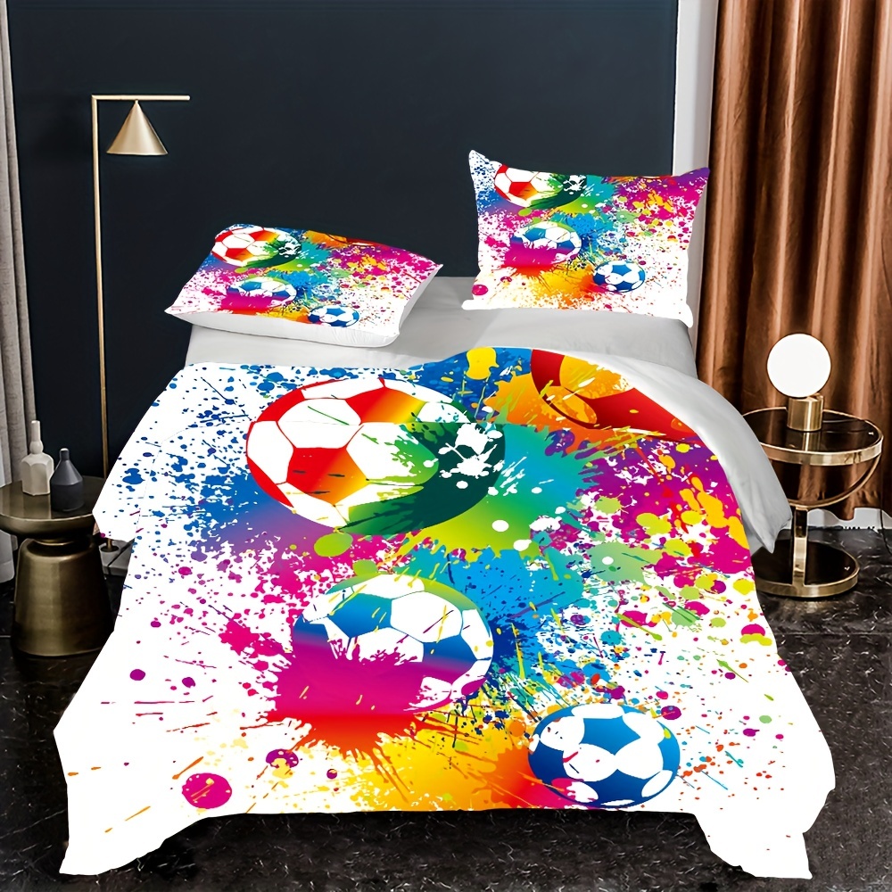 Football duvet and outlet curtain sets