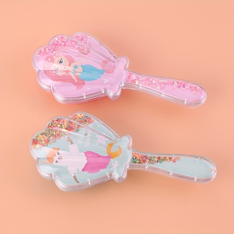 Cute Girly Pattern Air Cushion Comb Detangling Hair Brush - Temu