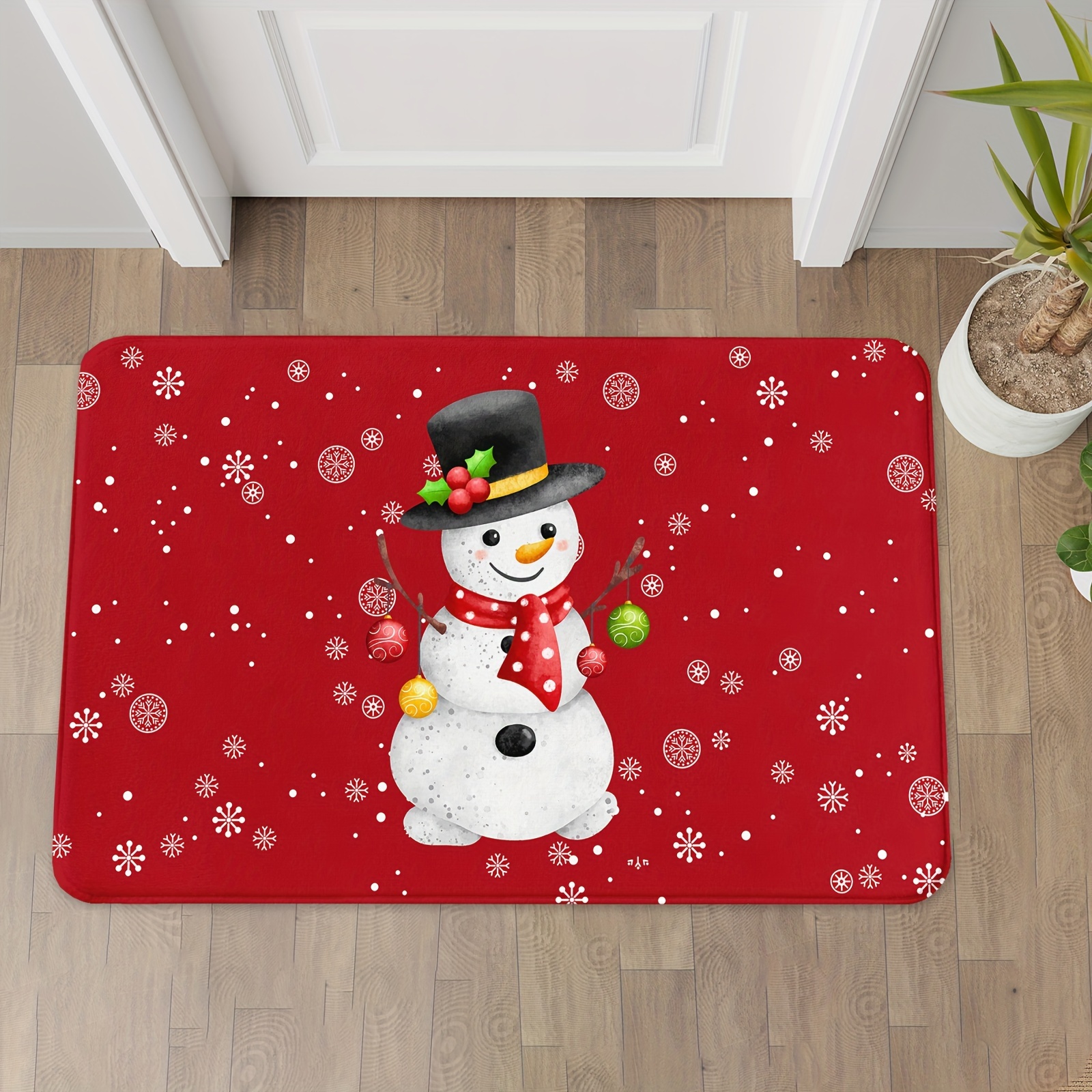 Christmas Decor Mat Non slip Floor Mats Bathroom Floor - Temu