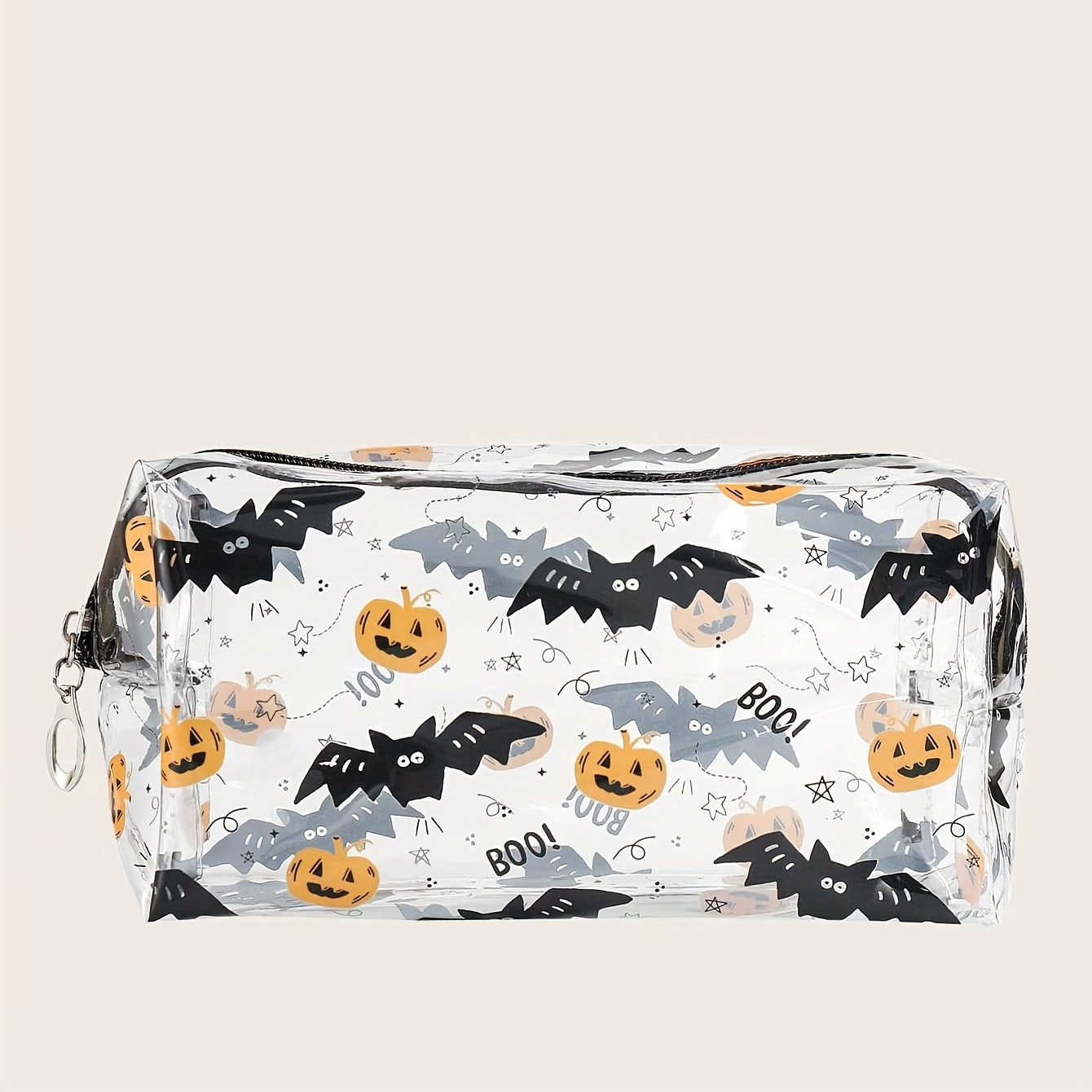 Halloween Skull & Bat Print Makeup Bag, Spider & Bat Print Cosmetic Bag,  Square Roomy Travel Toiletry Bag Accessories Organizer, Halloween Gift For  Men And Women - Temu