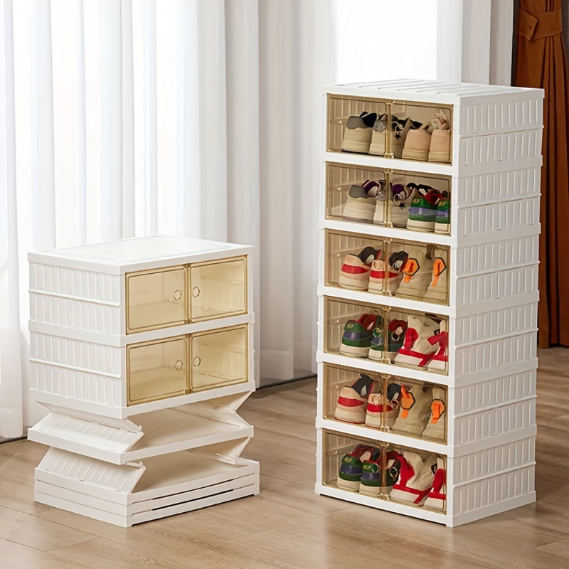 Foldable Shoe Box Simple Modern Shoe Storage - Temu