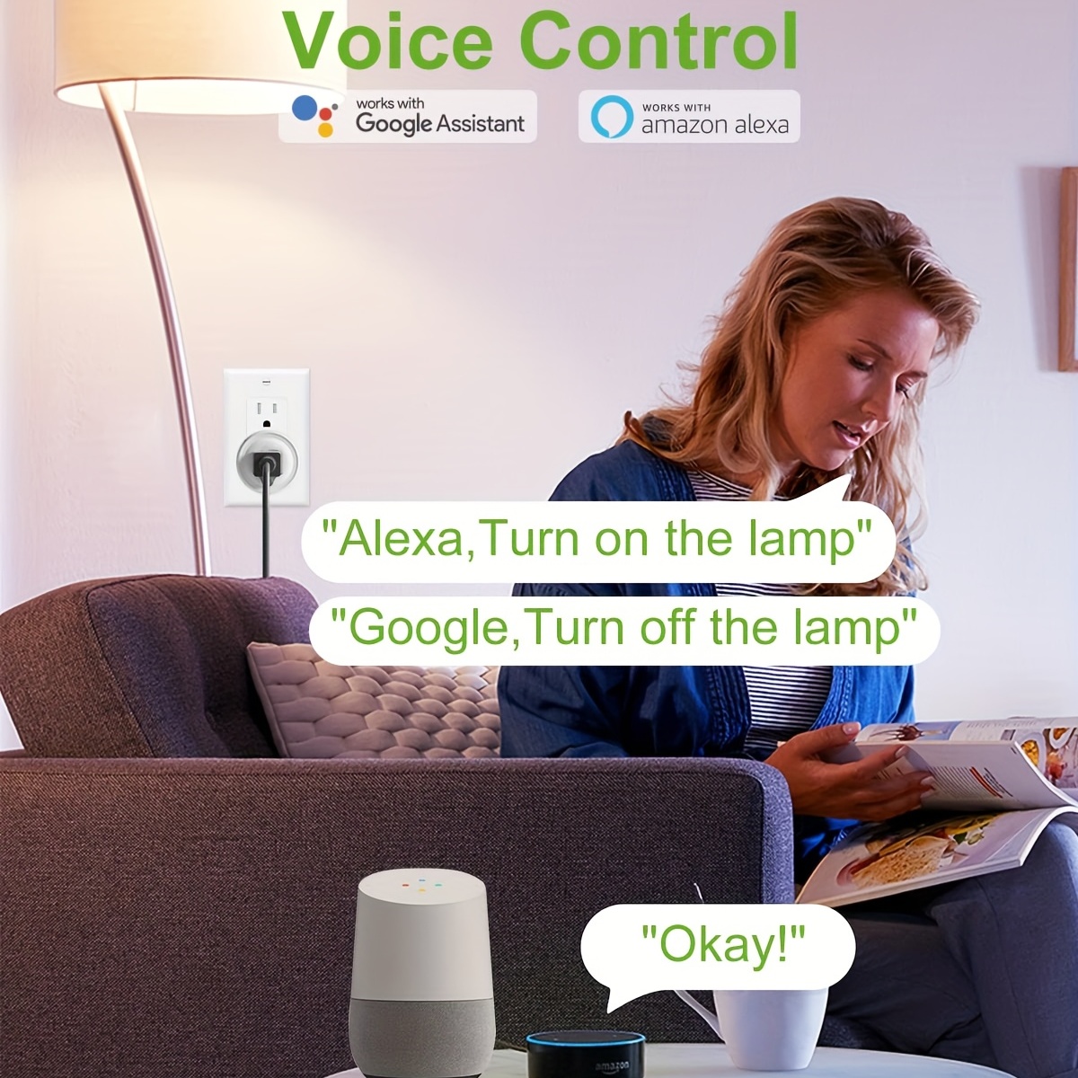 WiFi Smart Plug, VeSync APP, Voice Remote Control, Alexa Google Home, Timer  & Schedule, US Mini Smart Plug